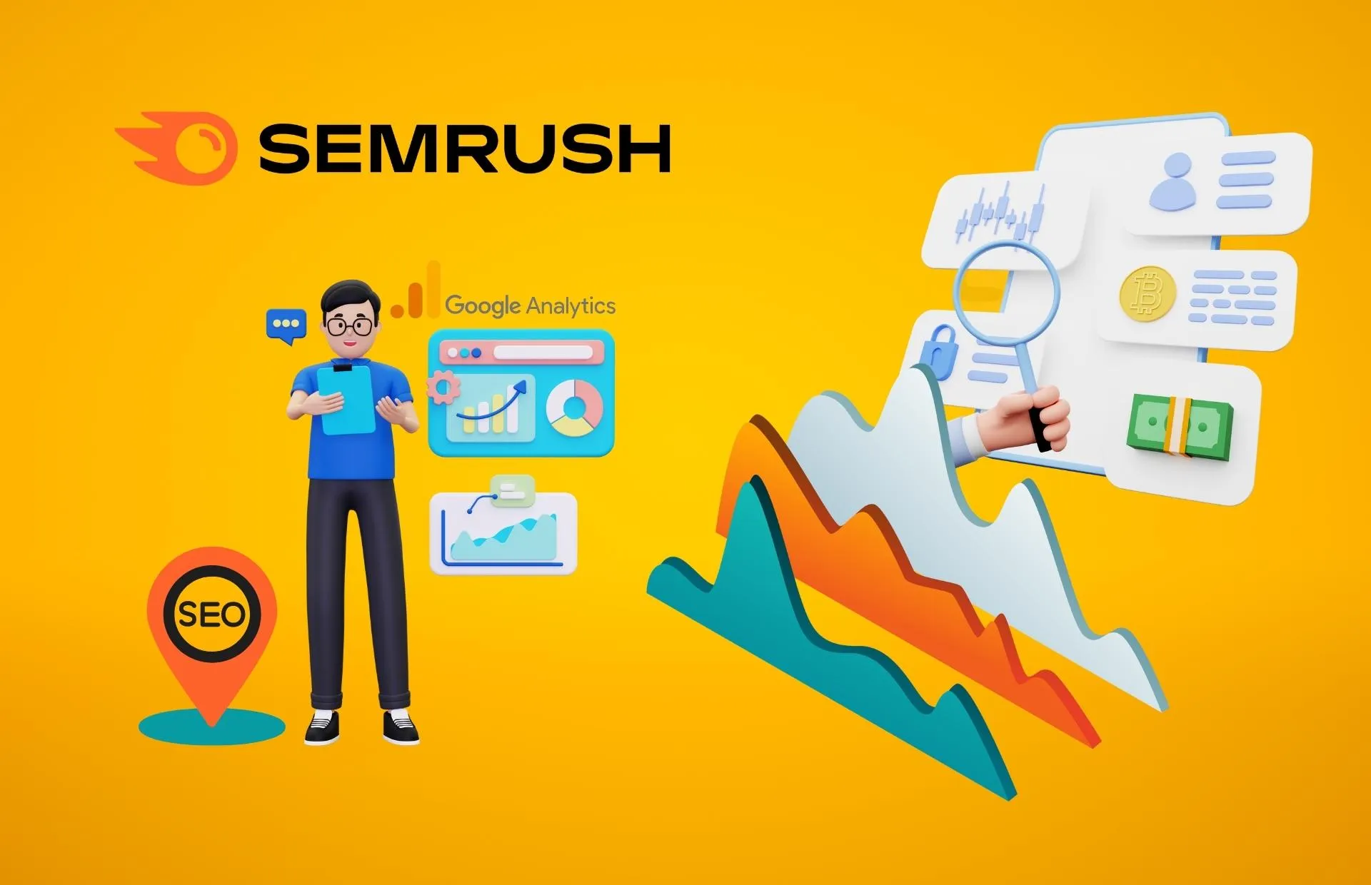 SEMrush platform for auditing your website